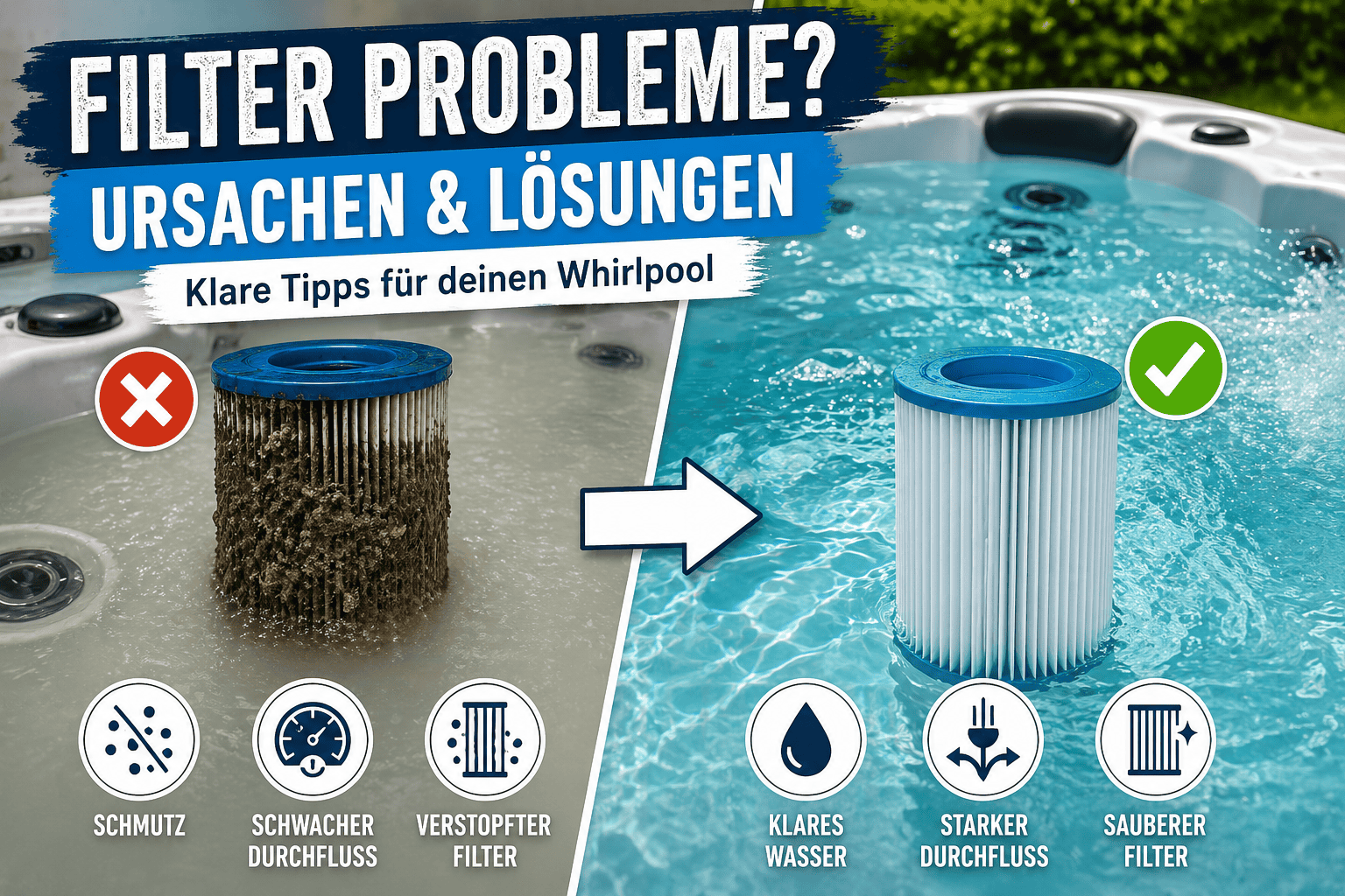 Whirlpool Filter funktioniert nicht richtig – Ursachen und Lösungen für klares Wasser