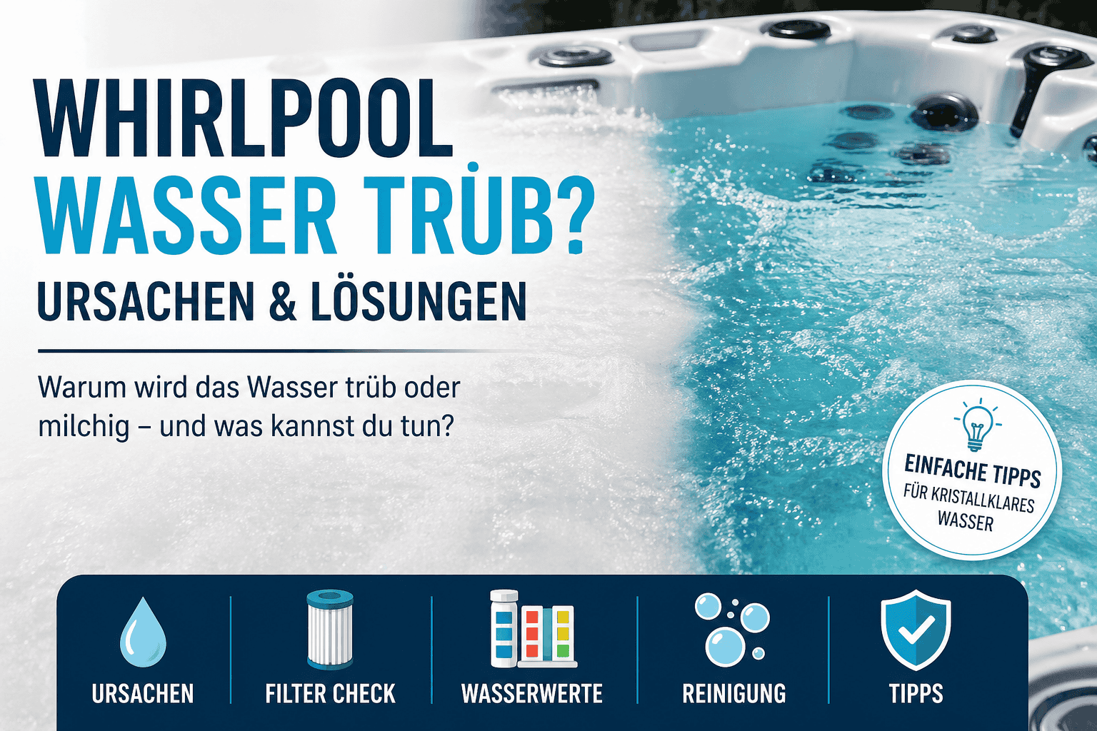 Dein Whirlpool Ratgeber hilft - whirlpool-wasser-trueb-ursachen-loesung